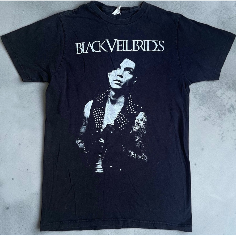 Black Veil Brides Andy Biersack Graphic T-Shirt Mens Medium Black Band Tee